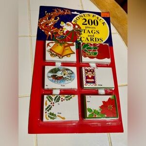 200 Vintage Christmas Tags Unopened and Unused